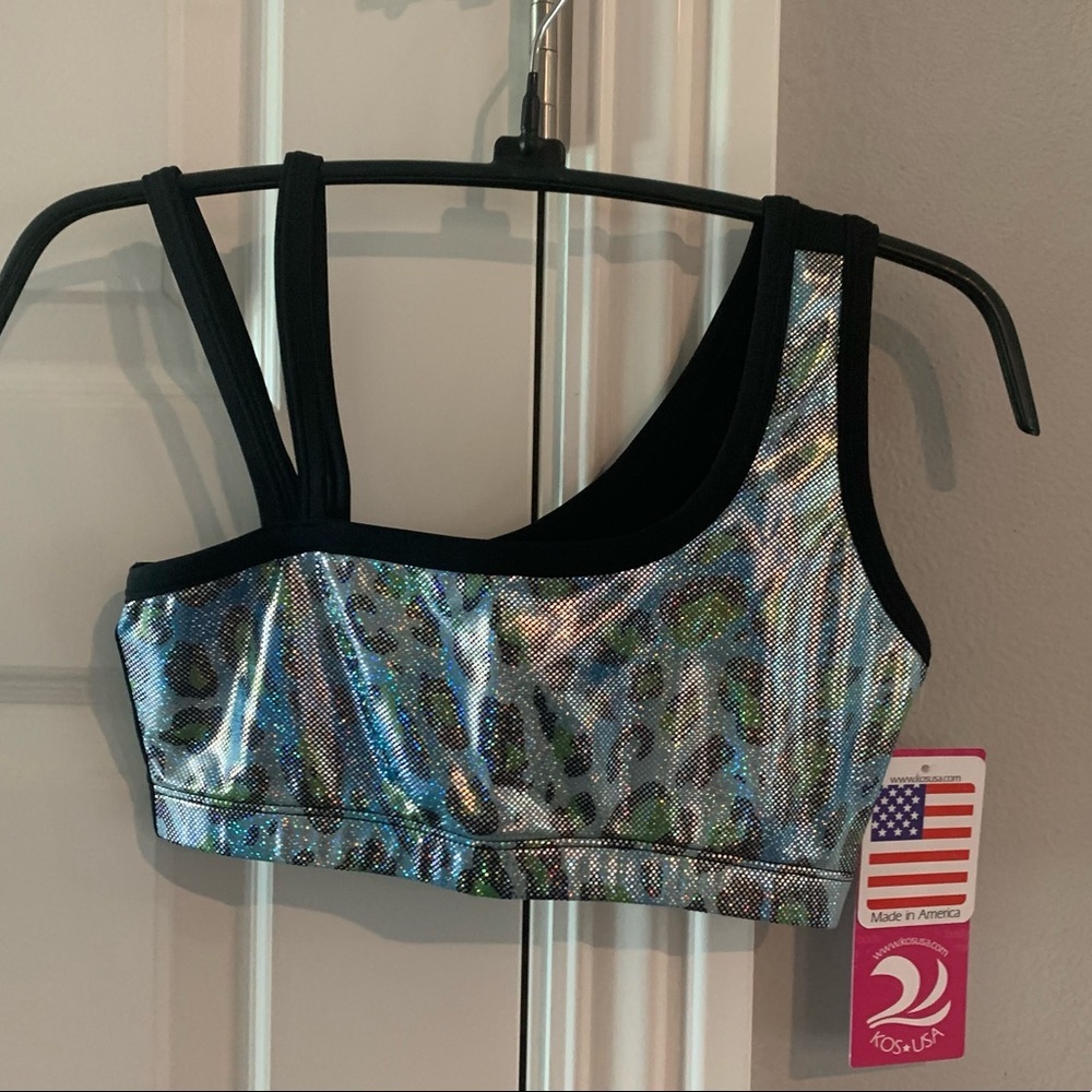 NWT KOS USA Asymmetrical Bra‎ Top